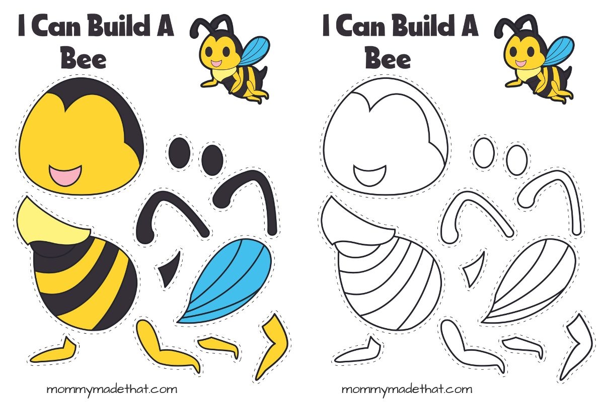 Cut Out Bumble Bee Template Printable