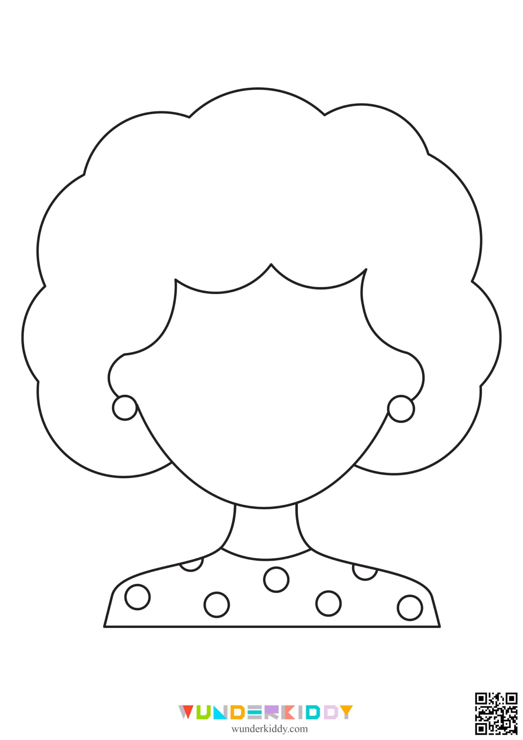 Preschool Printable Face Template