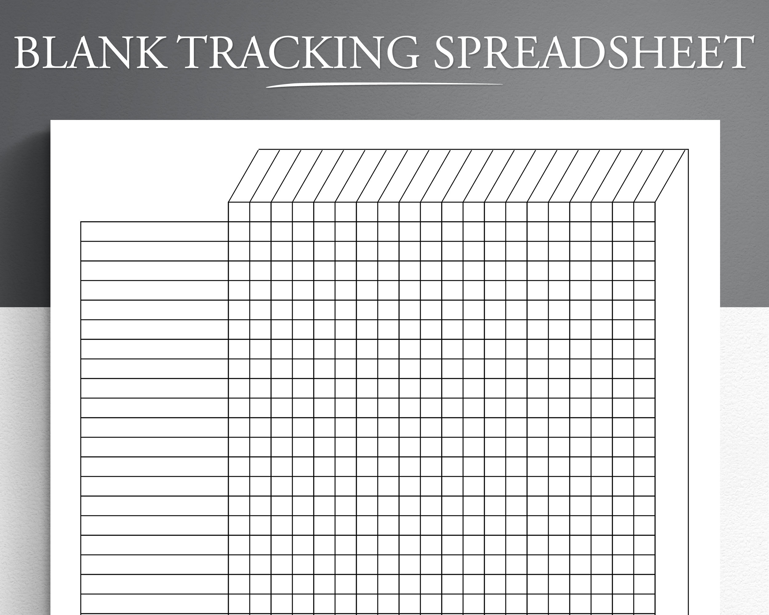 Printable Free Blank Spreadsheet Templates
