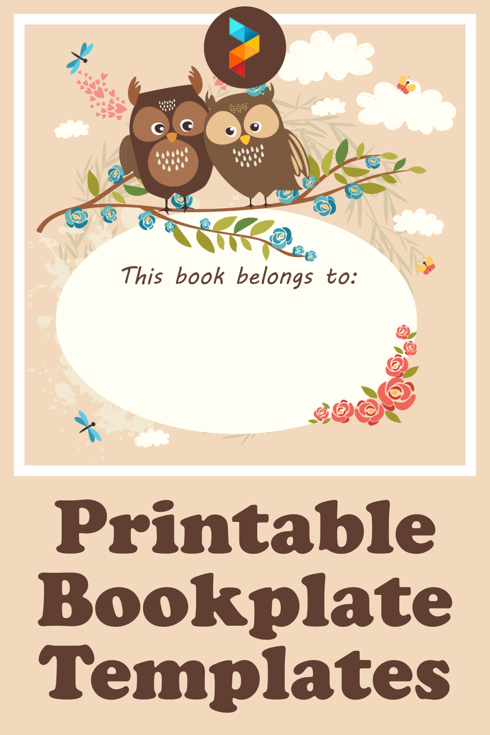 Printable Bookplate Templates Book Plates Book Labels Label Templates