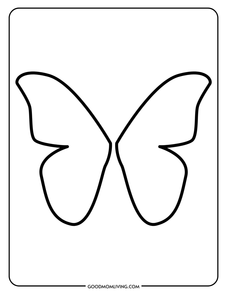Printable Butterfly Outline Templates Free Images Good Mom Living