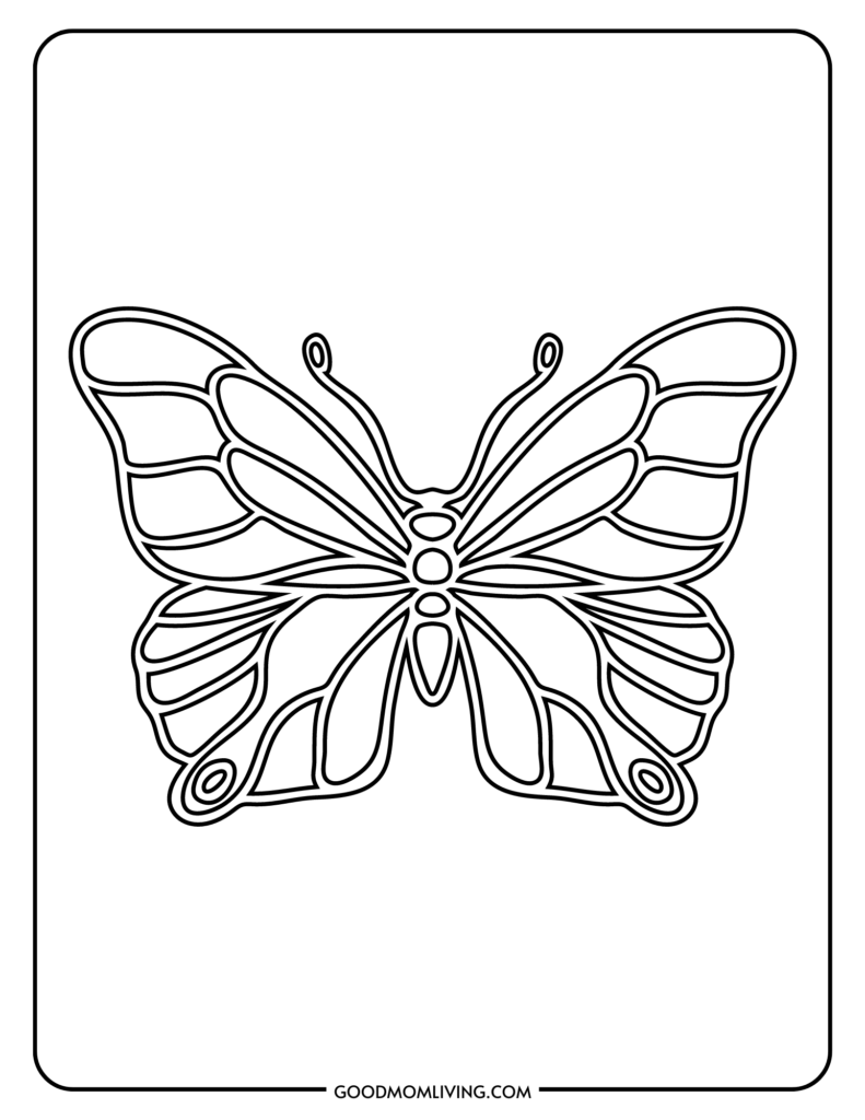 Butterfly Body Template Printable
