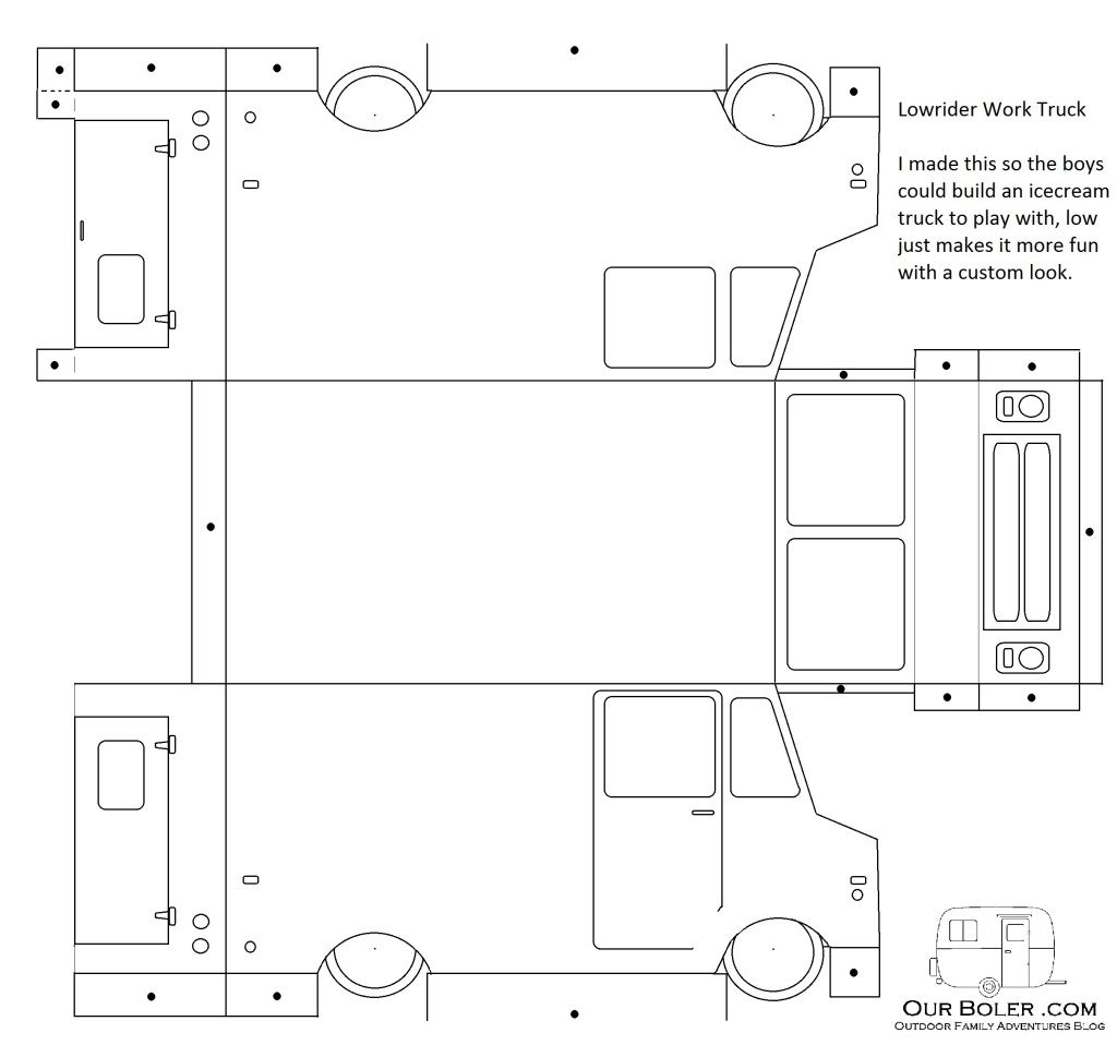 Printable Cardboard Food Truck Template Printable Templates Free