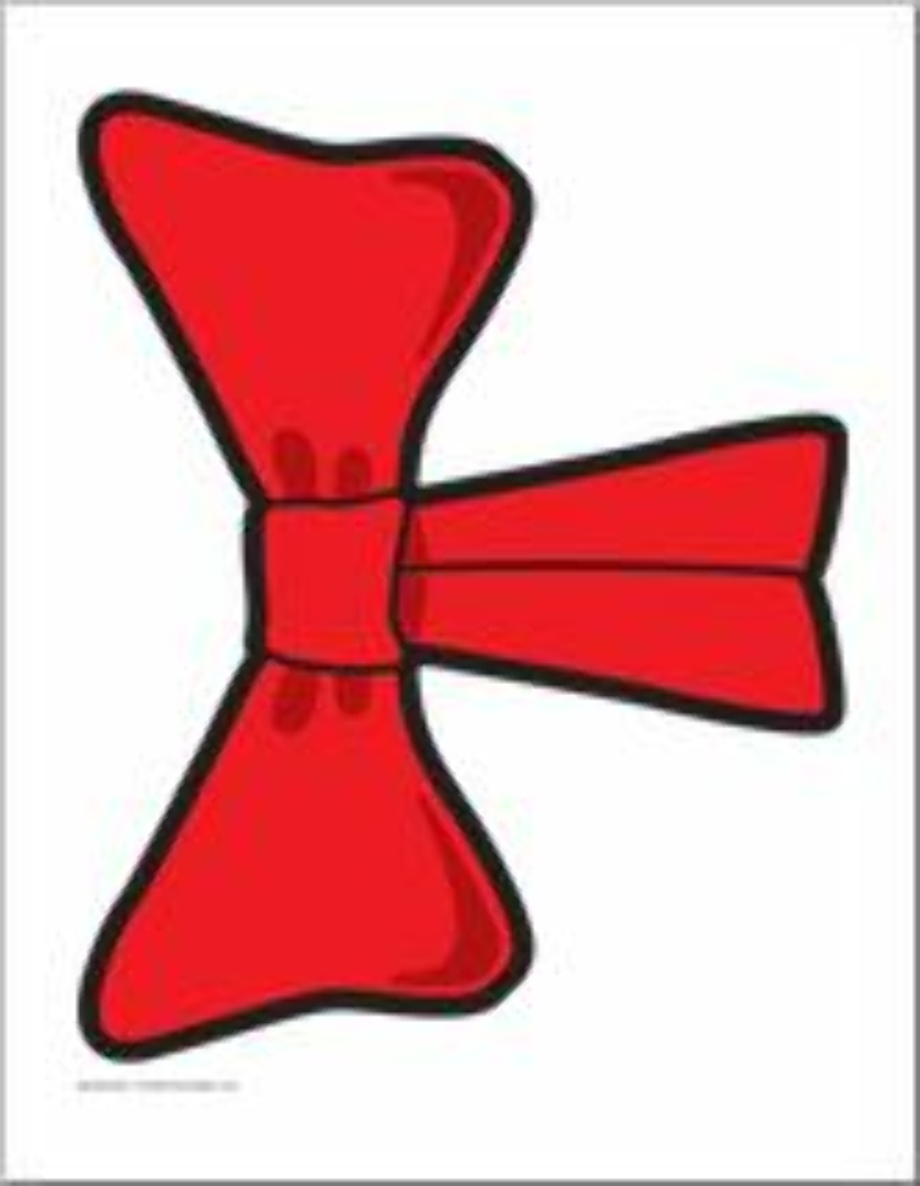 Printable Cat In The Hat Bow Template