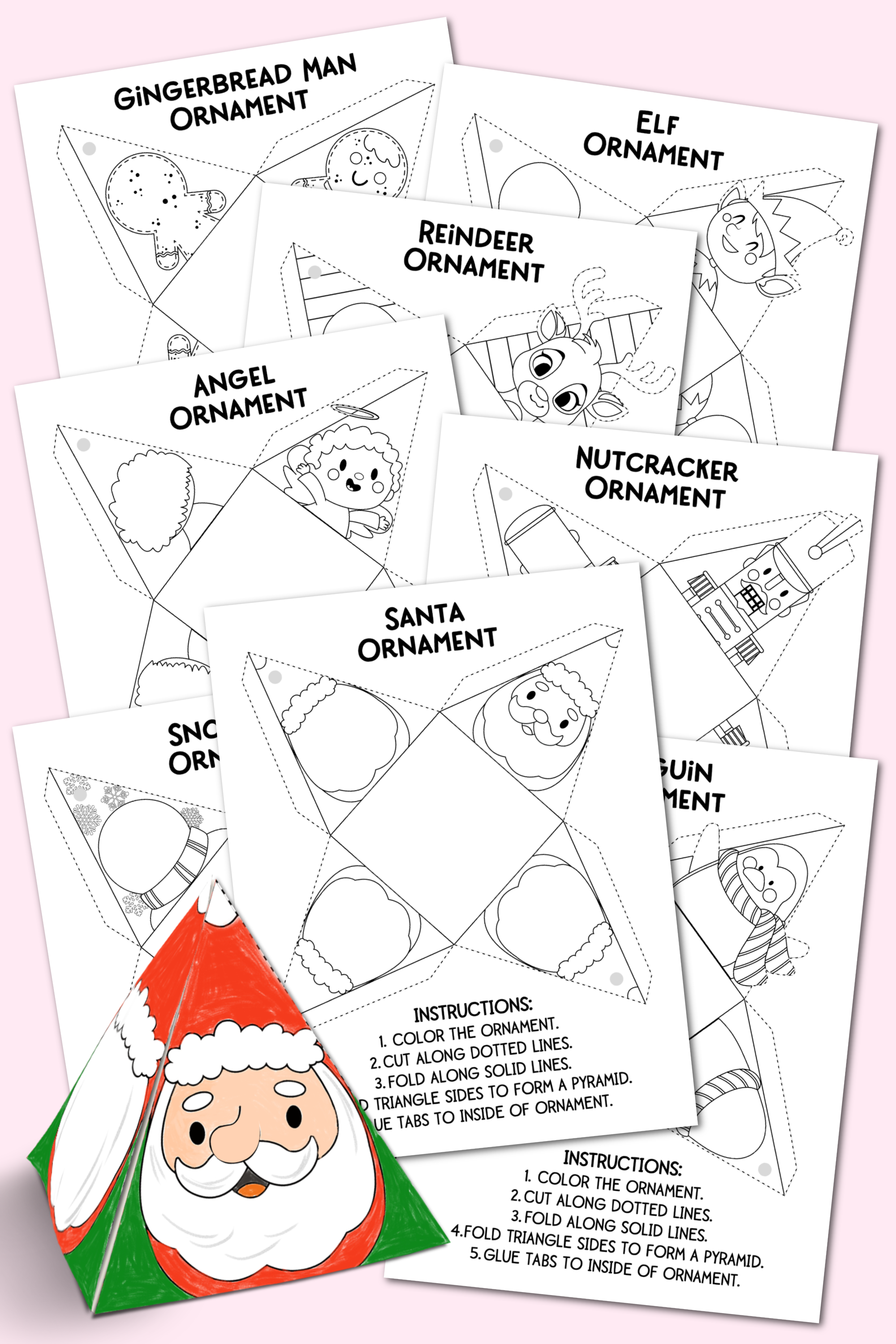 Printable Christmas Ornaments Kara Creates