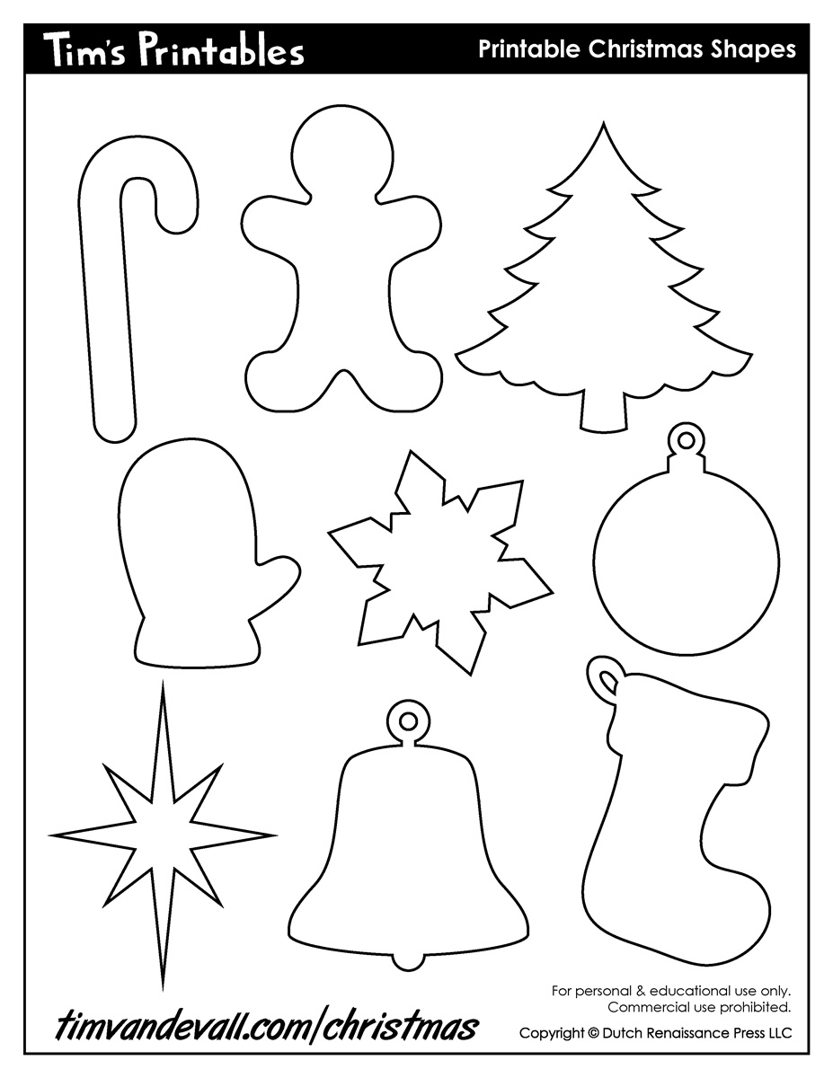 Printable Christmas Cookie Cutter Templates