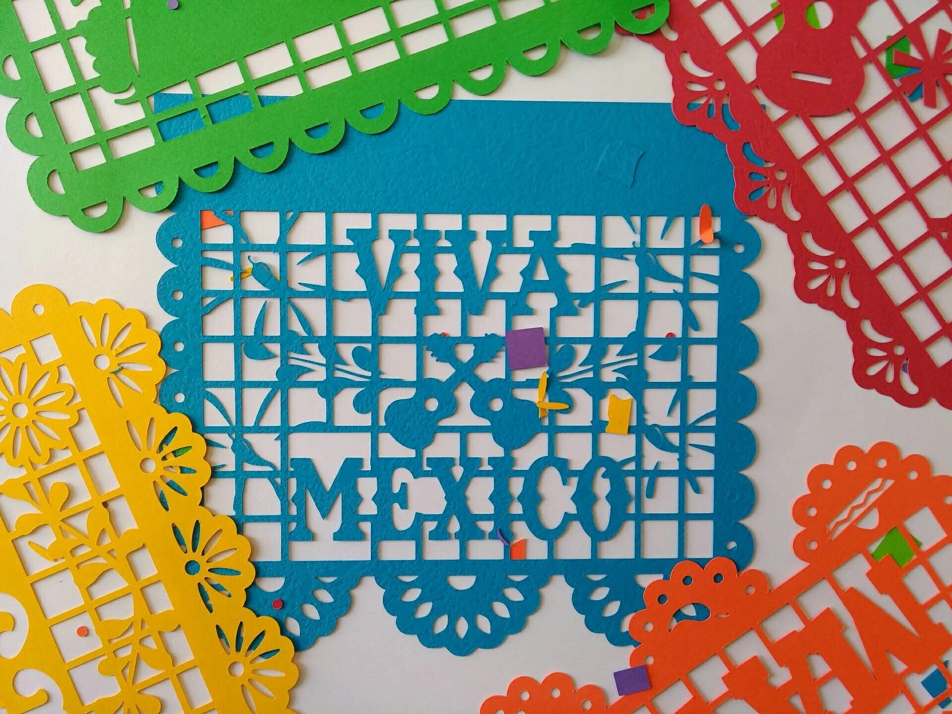 Printable Coco Papel Picado Template