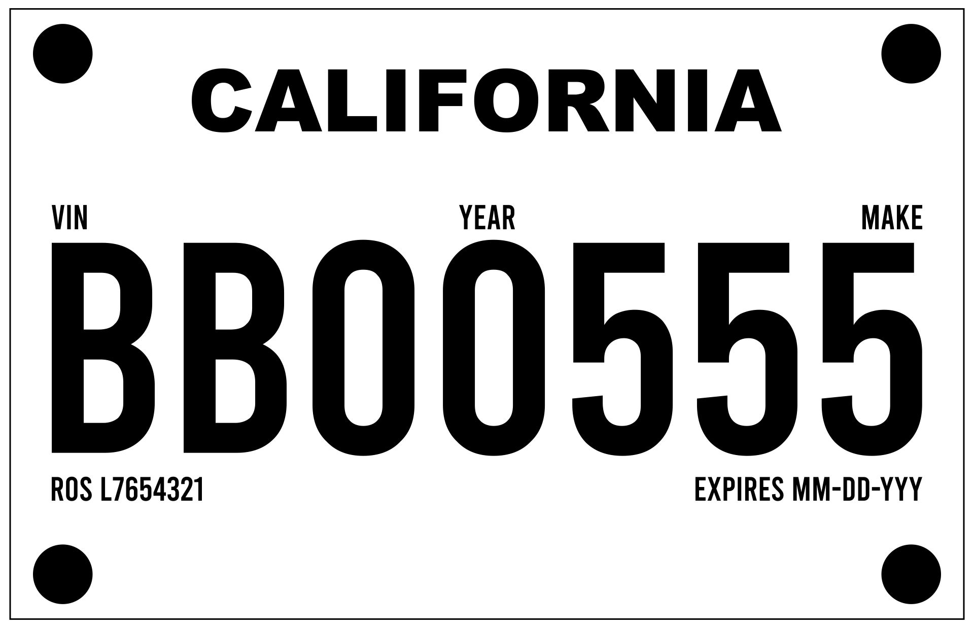 Printable Colorado Temp Tag Template