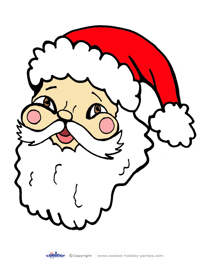 Printable Santa Face Template