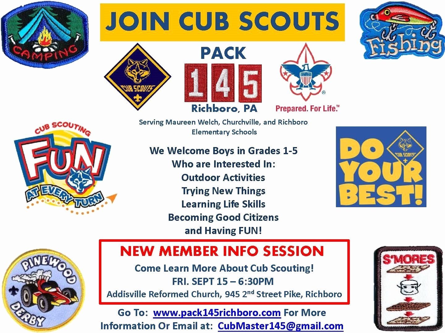 Printable Cub Scout Recruitment Flyer Template