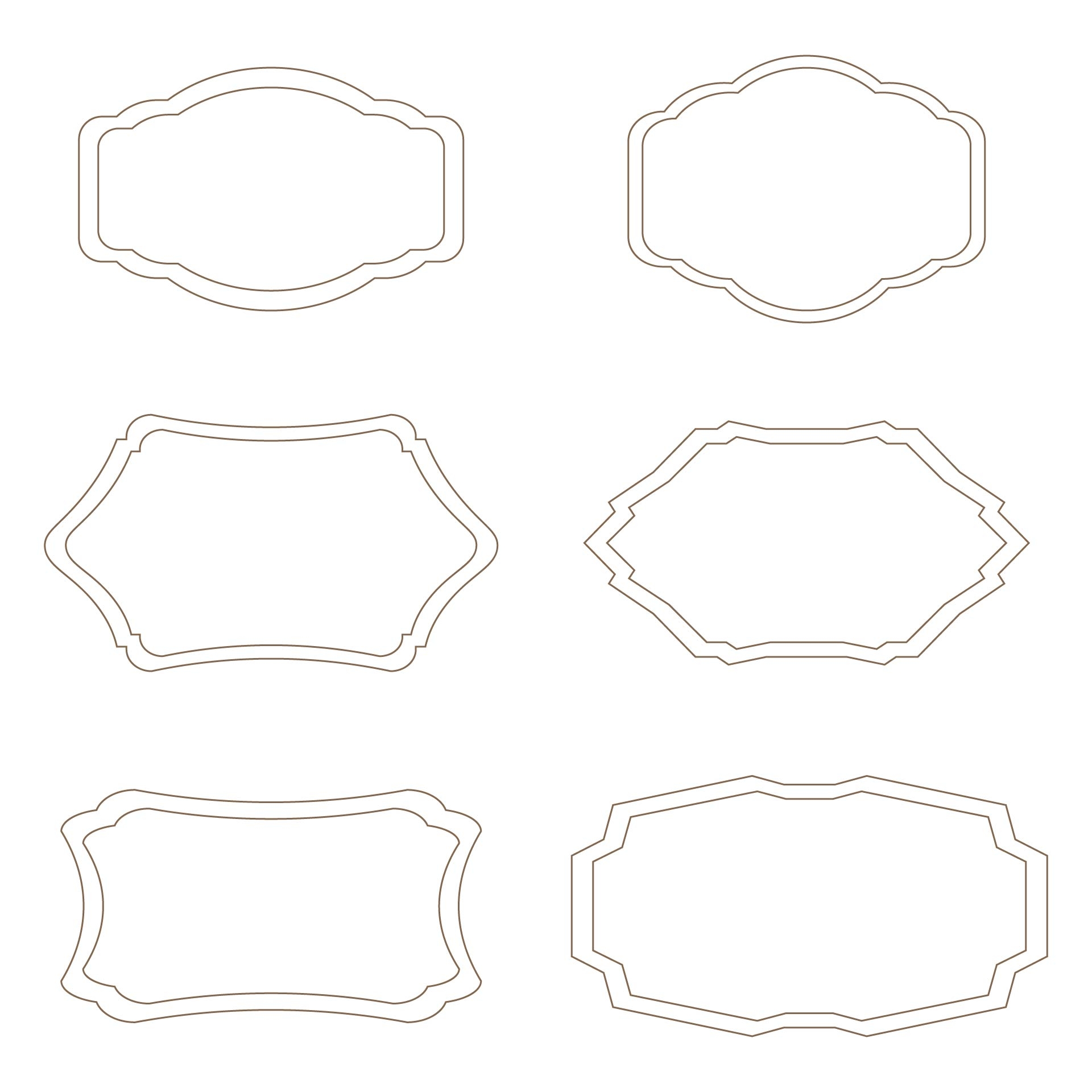 Printable European Mount Plaque Template