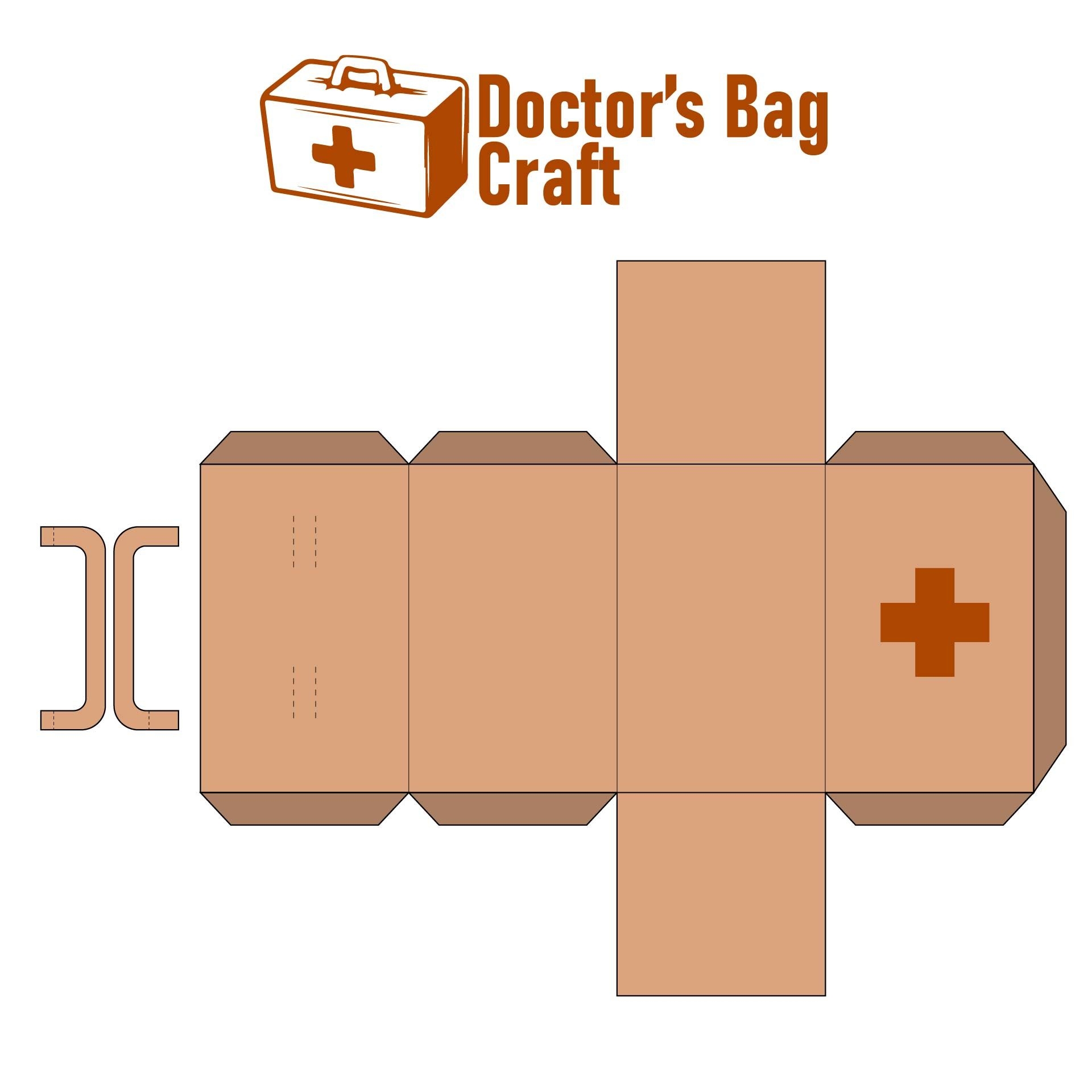 Printable Doctor Bag Template Doctor Bag Craft Doctor Craft Diy Doctor