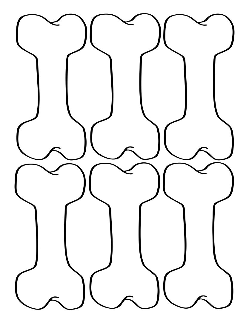 Printable Dog Bone Template