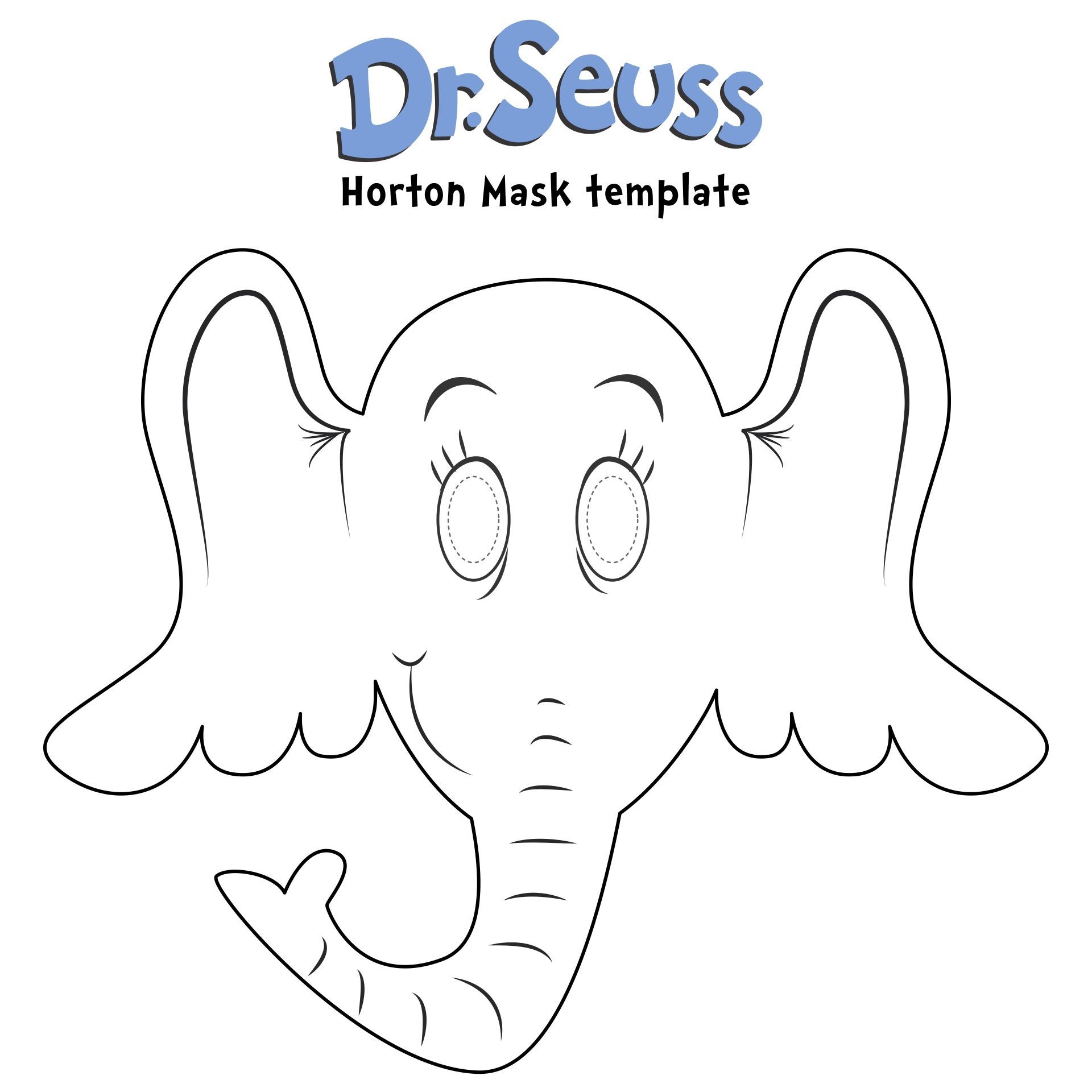 Printable Horton Hears A Who Template