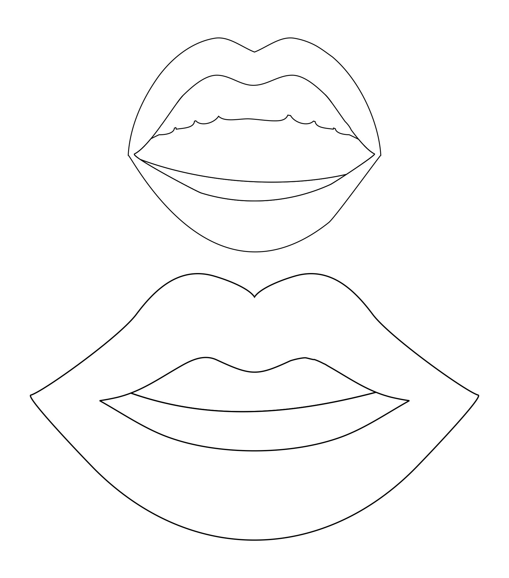 Open Mouth Template Printable