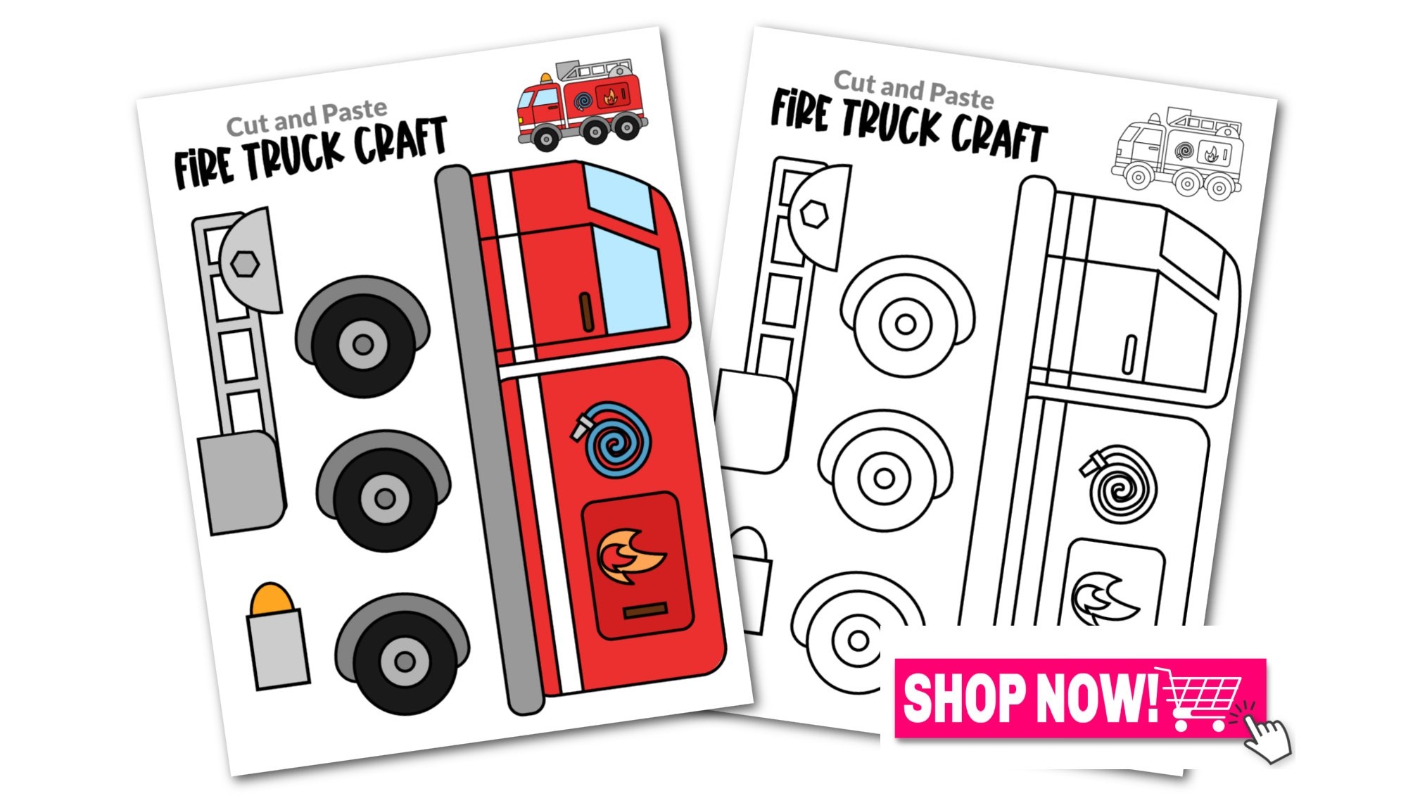 Fire Truck Printable Template