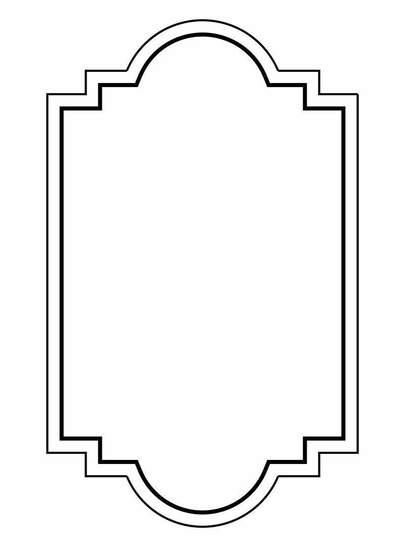 Printable Picture Frame Template