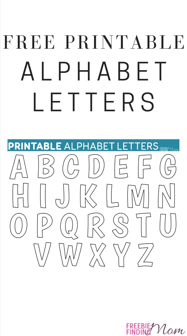 Cut Out Free Printable Bulletin Board Letters Templates