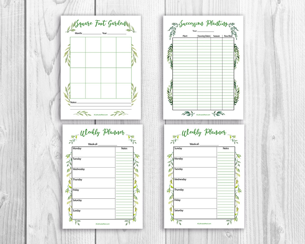 Free Printable Garden Journal Template