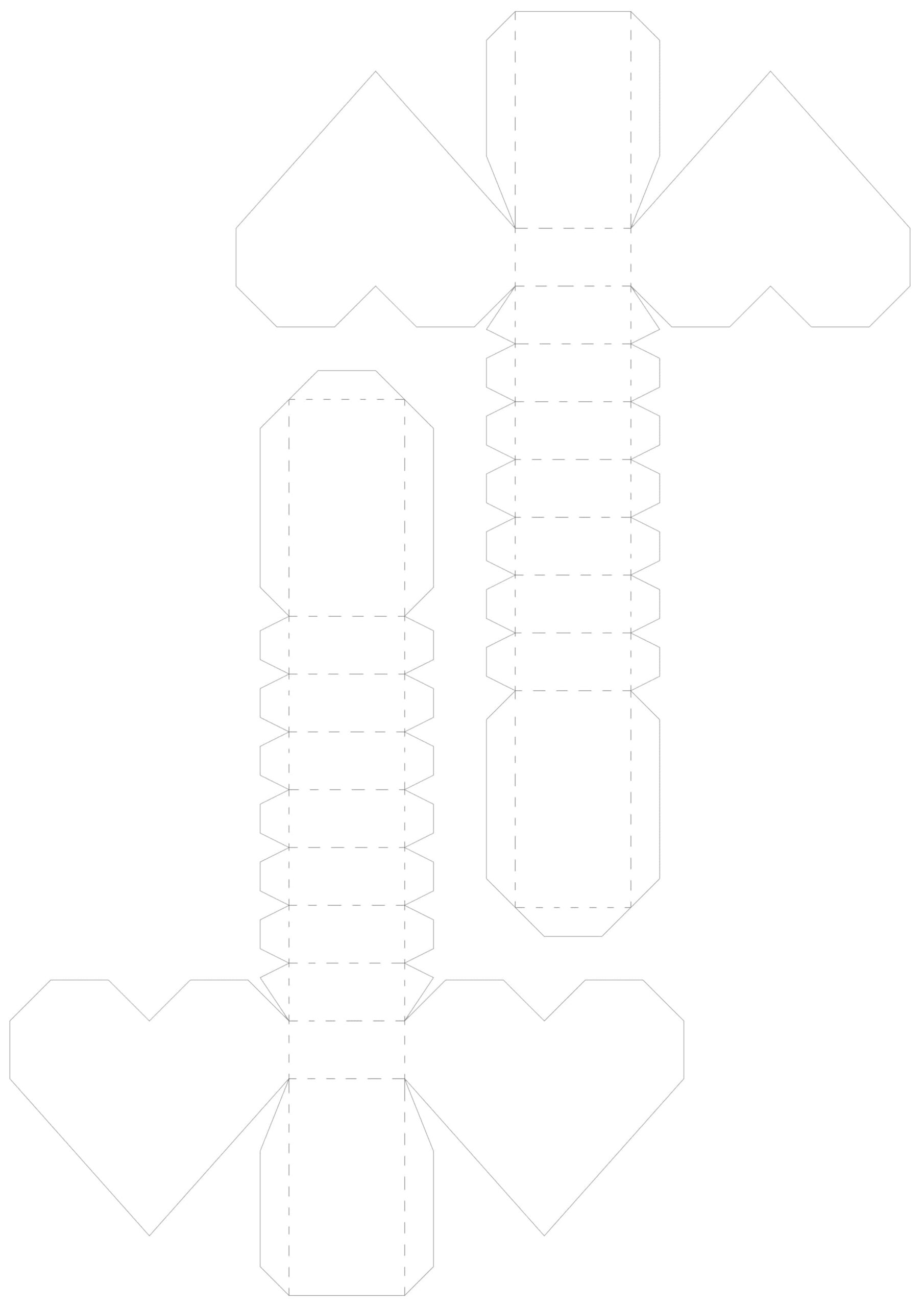 Heart Box Template Printable