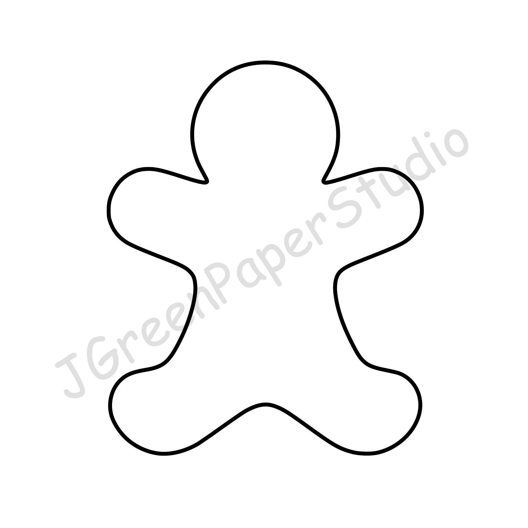 Free Printable Gingerbread Man Template