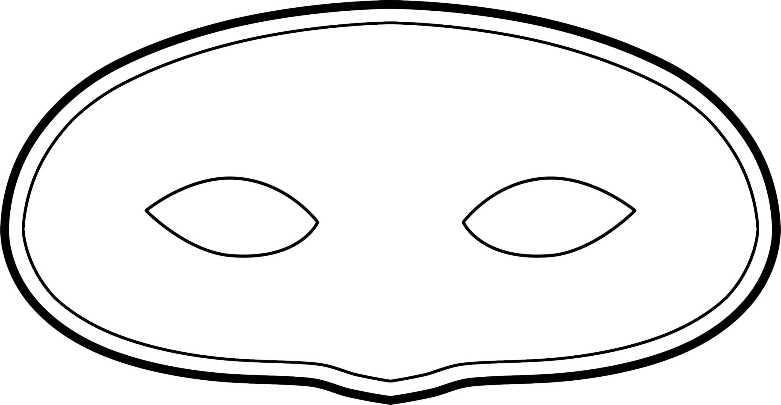 Blank Mask Template Printable