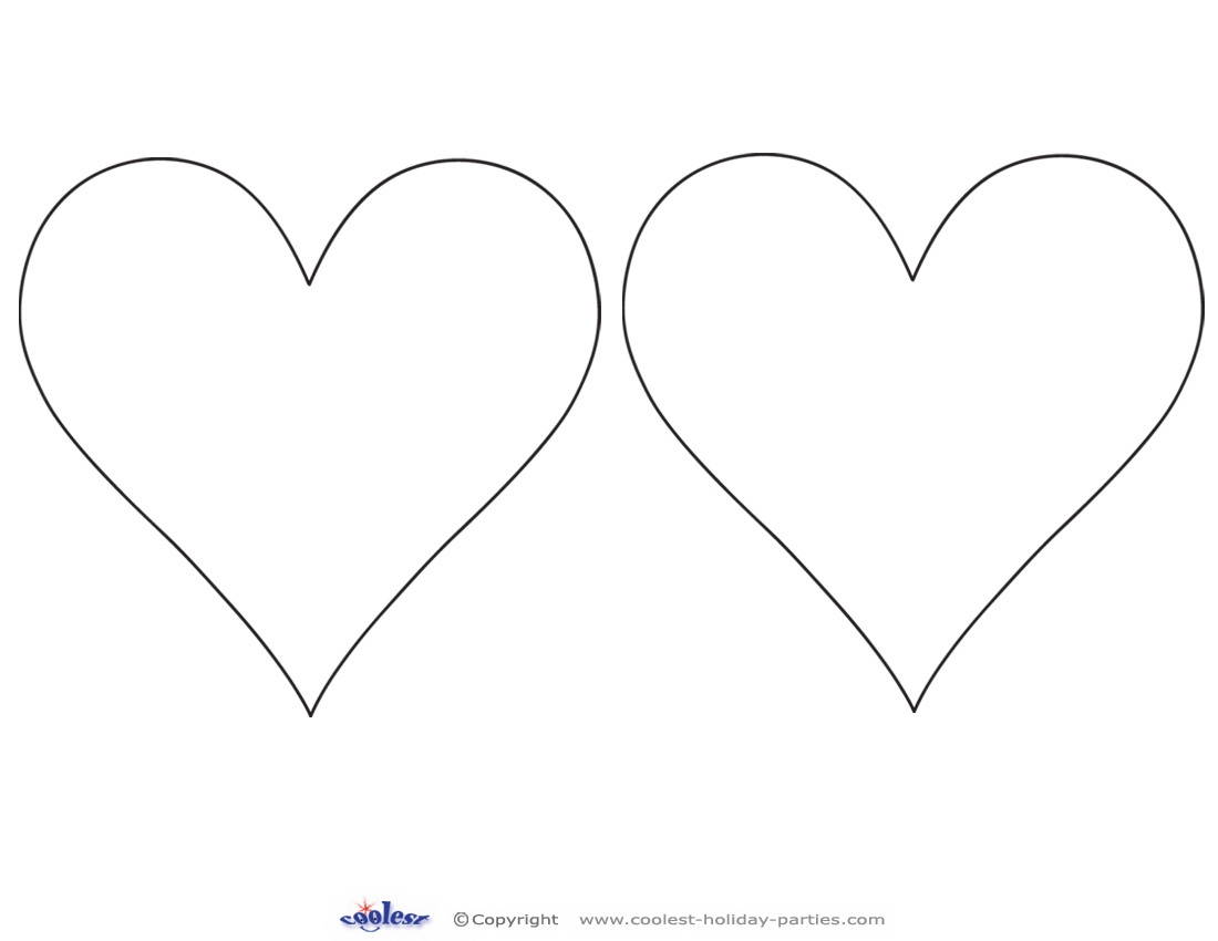 Medium Heart Template Printable