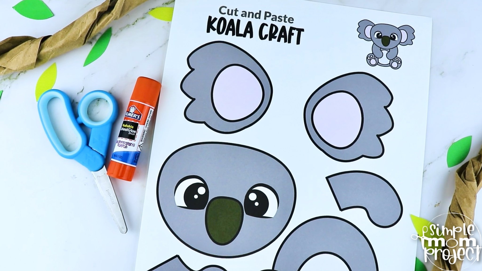 Free Printable Koala Template