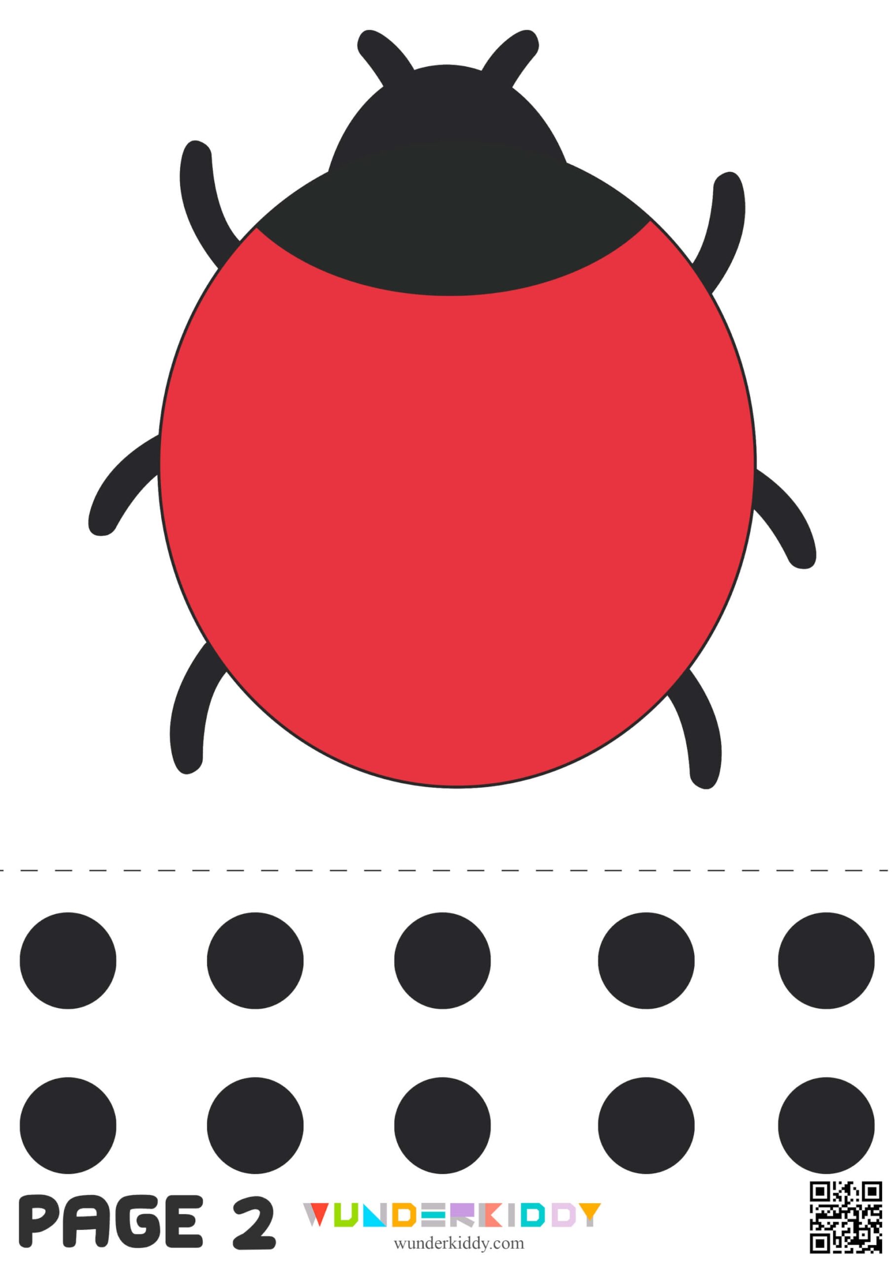 Printable Cut Out Ladybug Template