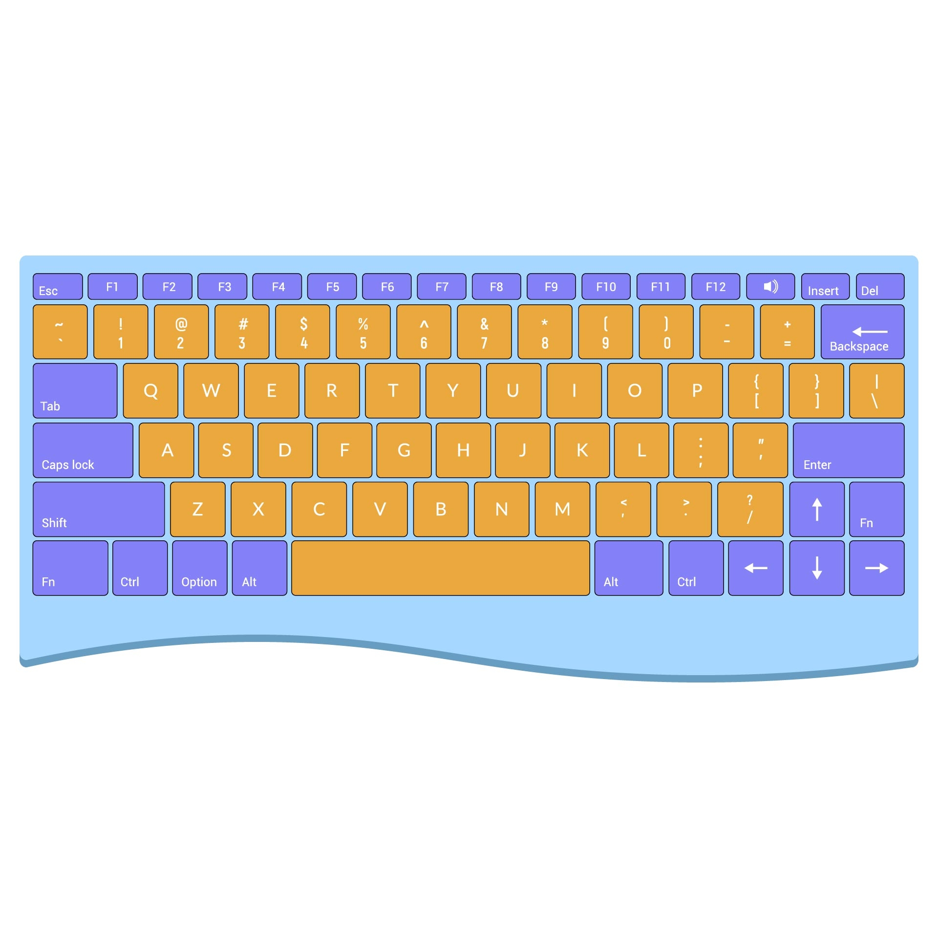Full Size Printable Keyboard Template