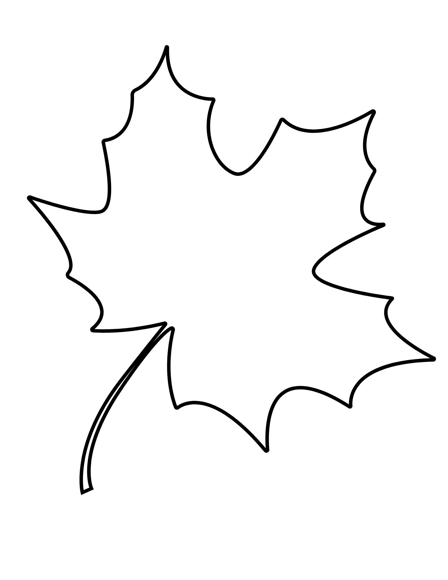 Printable Maple Leaf Template