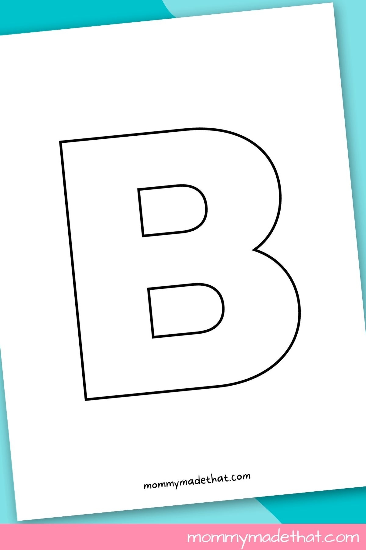 Letter B Template Printable