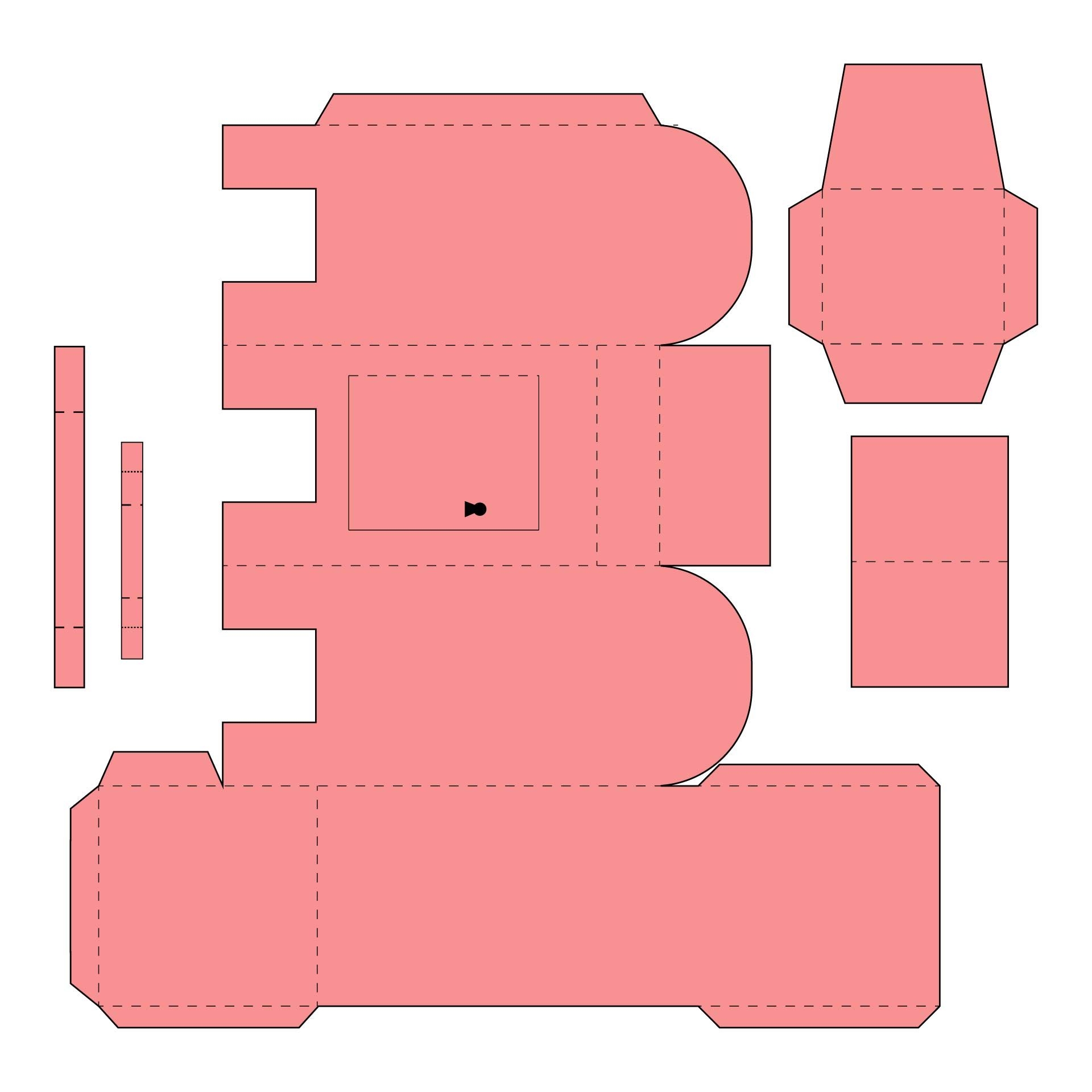 Printable Mailbox Template Box Template Printable Valentine Mailbox Diy Mailbox