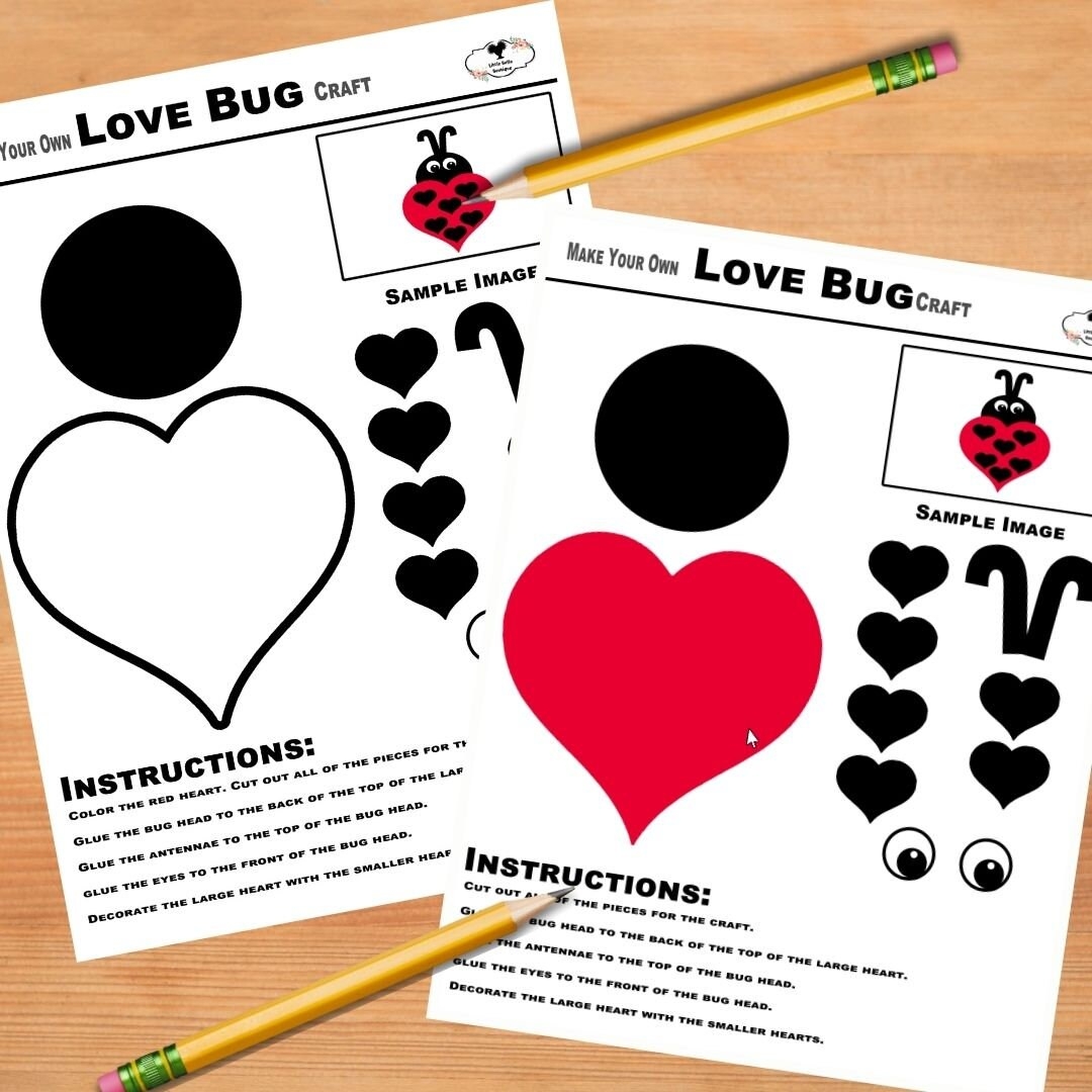 Printable Love Bug Template