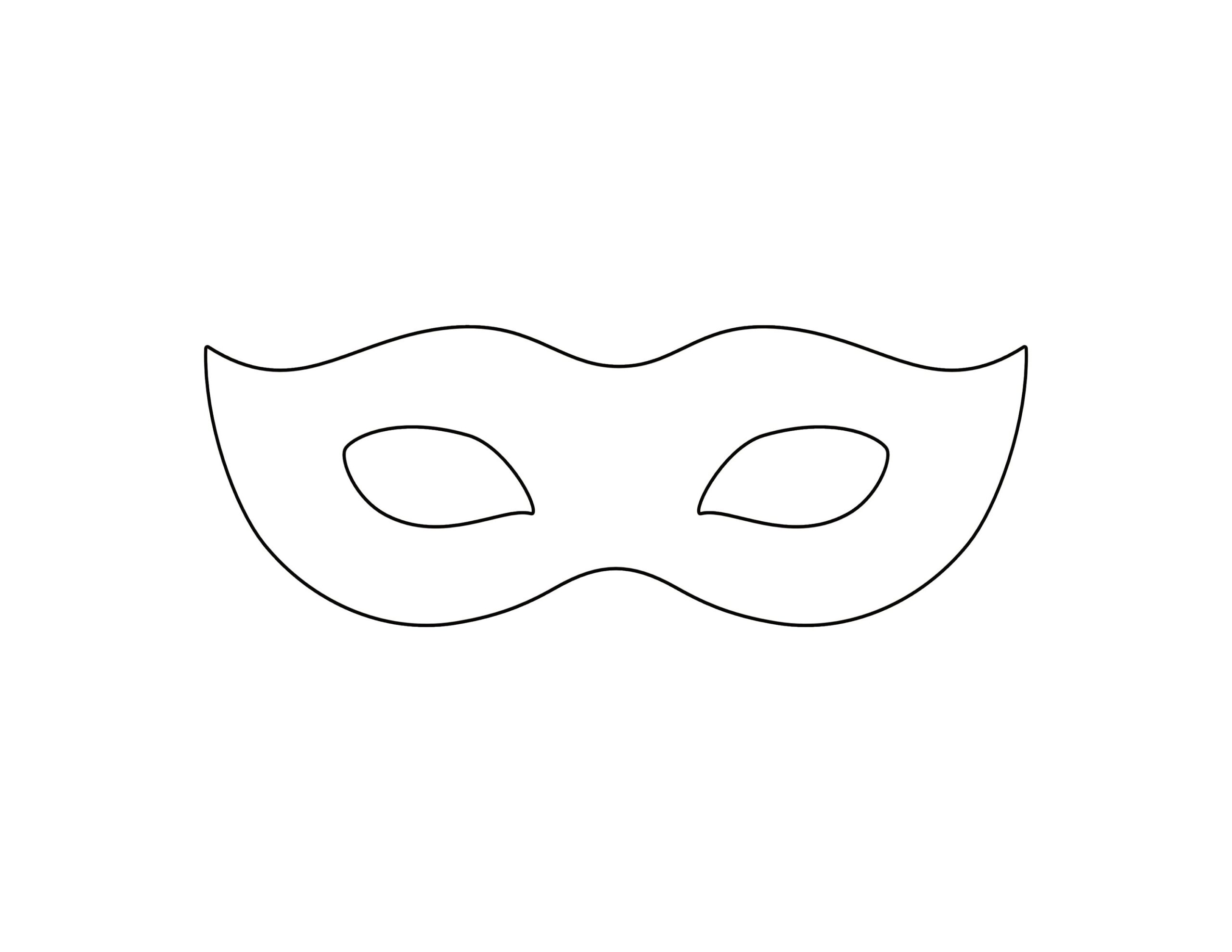Masquerade Cut Out Printable Mask Template