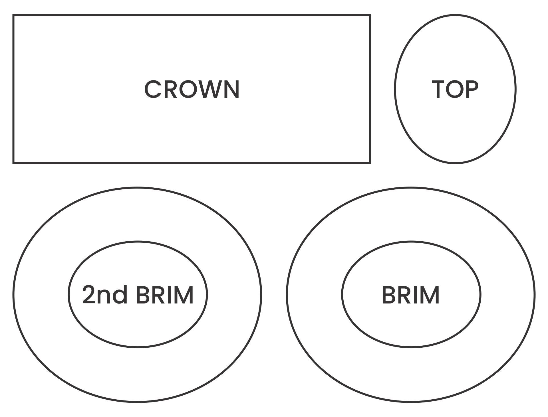 Printable Mini Top Hat Template Hat Template Party Hat Template Template Printable