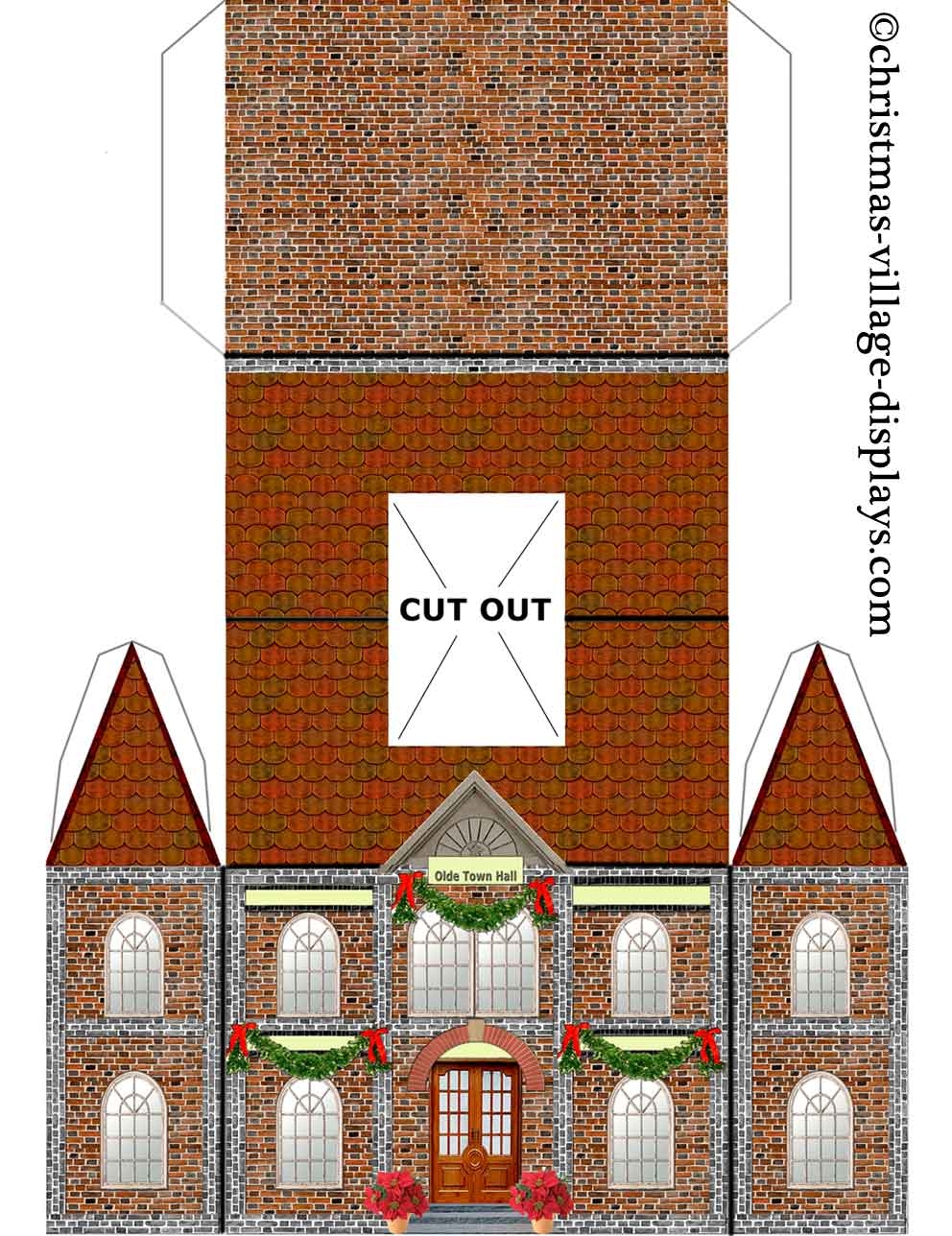 Free Printable Printable Christmas Village Template