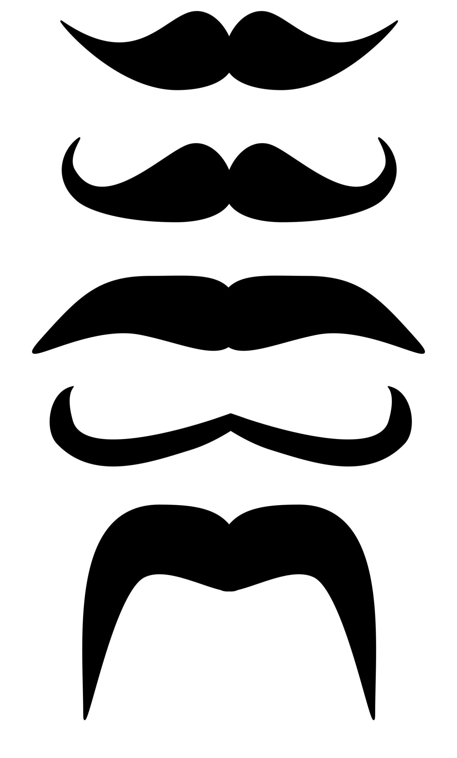 Printable Mustache Cut Outs Print Out And Show Your Mo Mustache And Goatee Mustache Online Design
