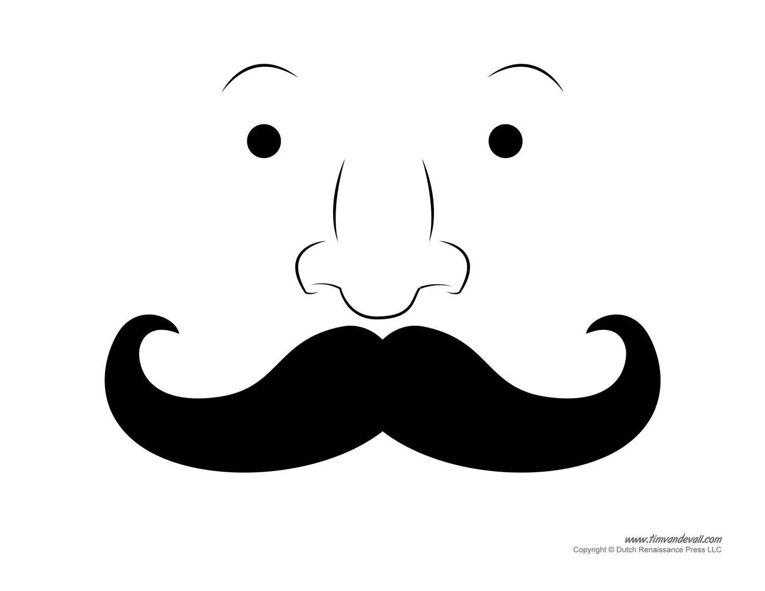 Printable Mustache Templates Mustaches For Kids Tim s Printables