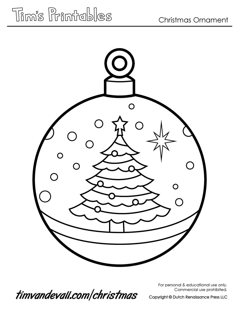 Printable Paper Ornament Template