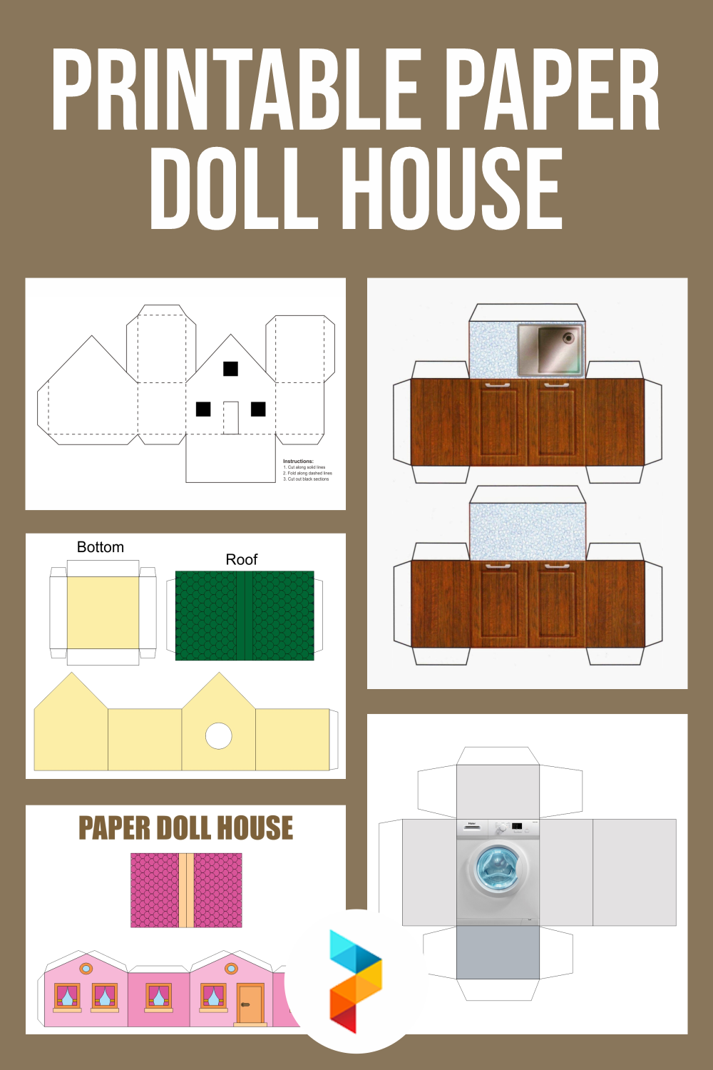 Printable Paper Doll House Paper Doll House Free Printable Paper Dolls Paper Dolls Printable