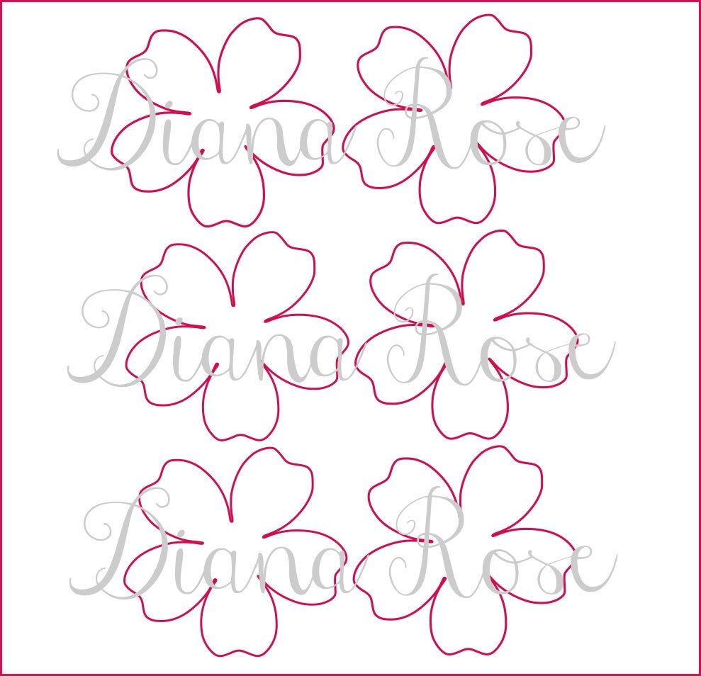 Paper Rose Template Printable