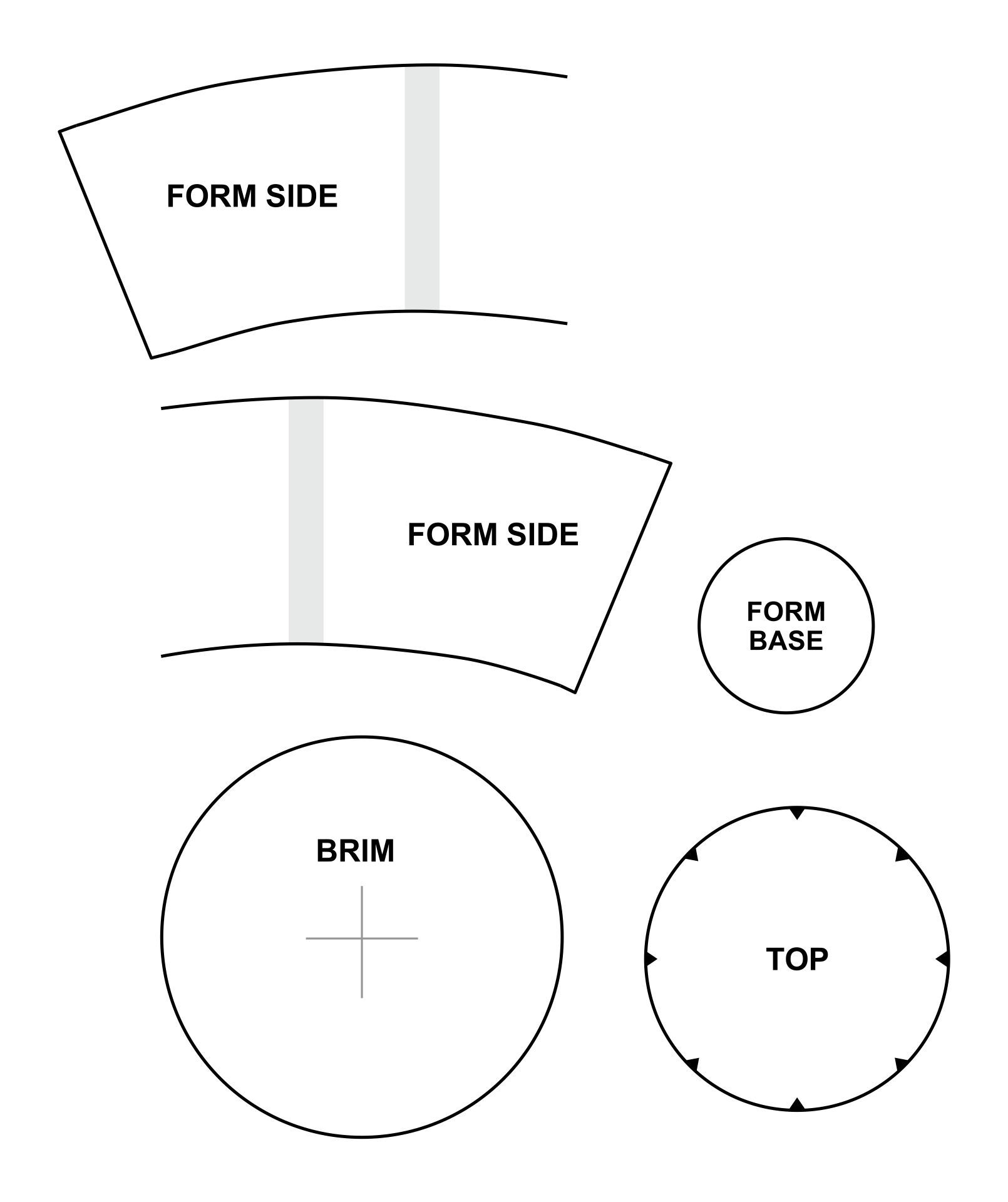 Printable Paper Top Hat Pattern Hat Pattern Hat Template Party Hat Template