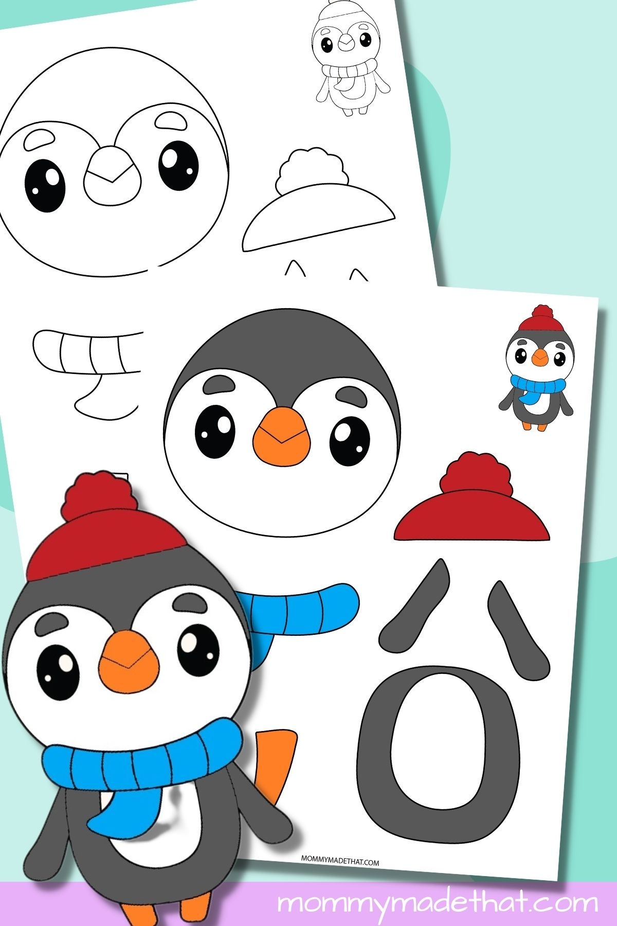 Printable Cut Out Penguin Template