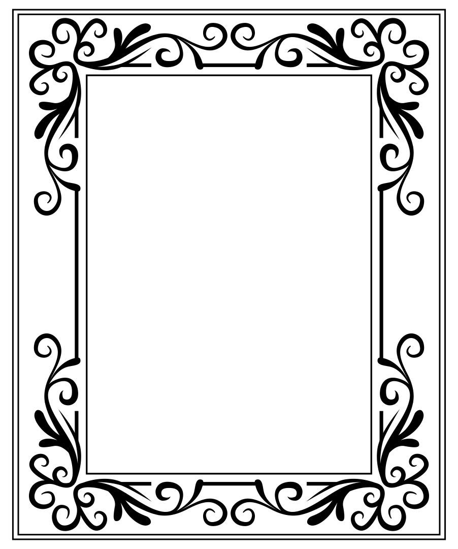 Printable Picture Frame Coloring Pages Picture Frame Template Paper Picture Frames Printable Frames