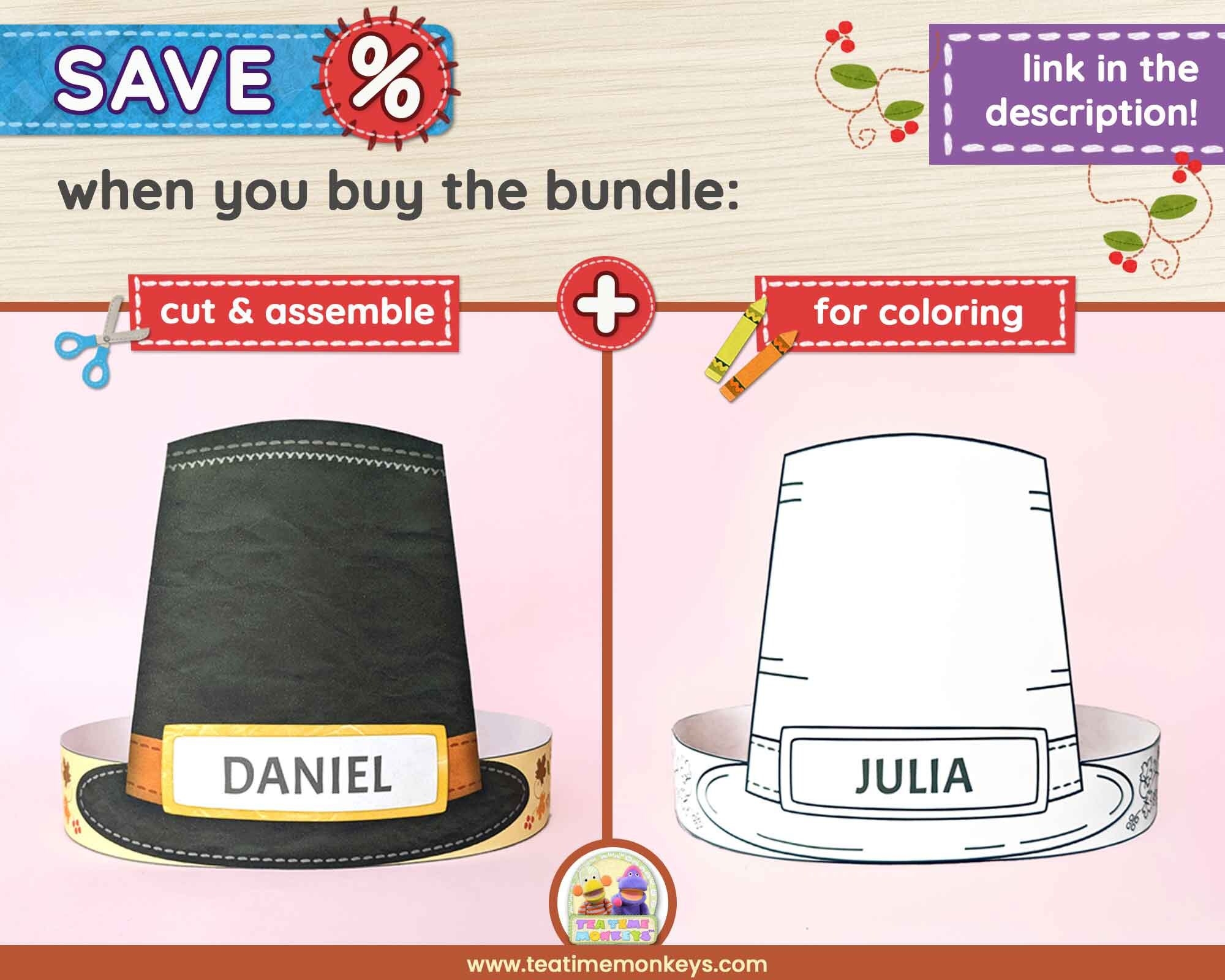 Pilgrim Bonnet Template Printable