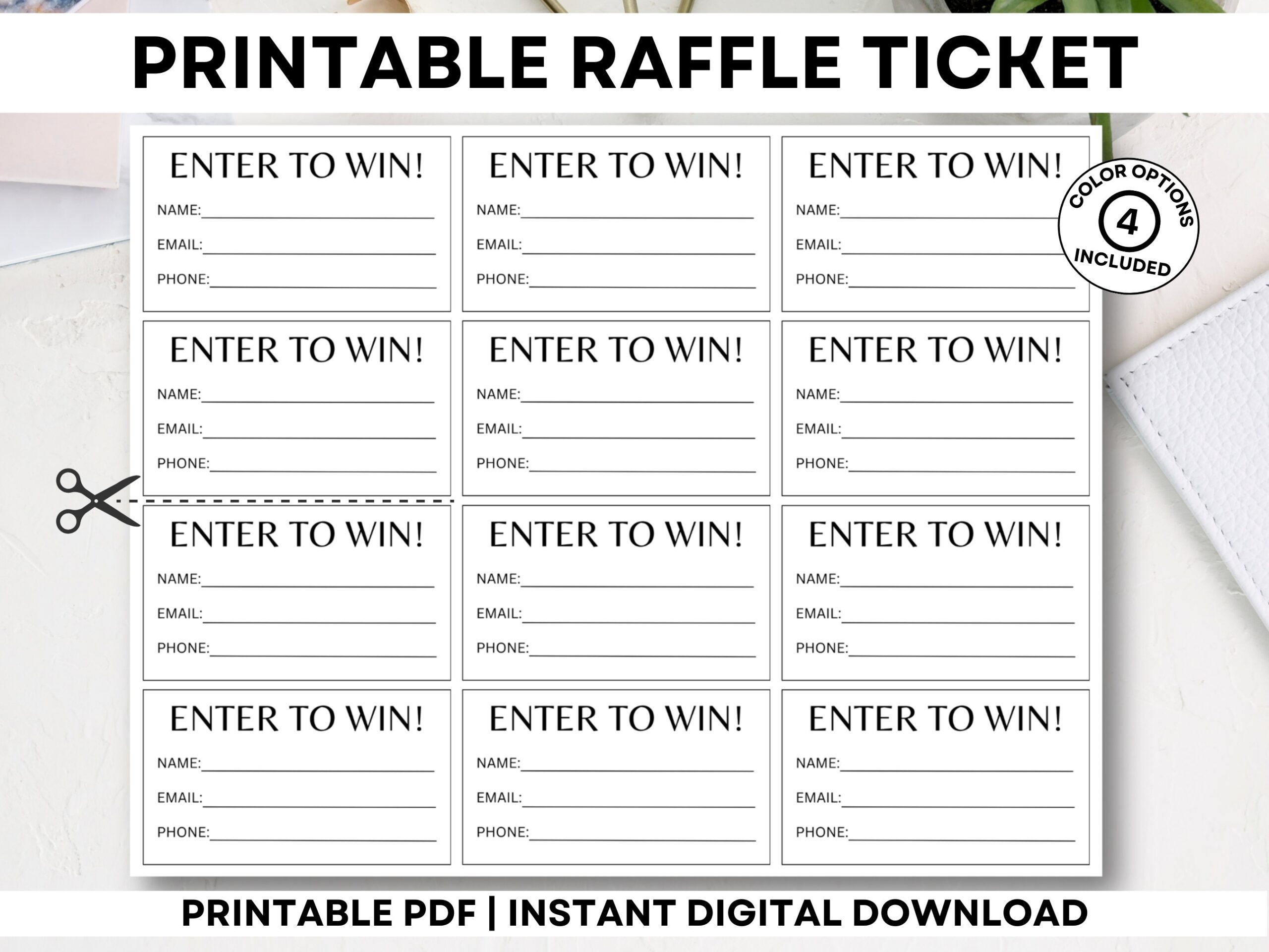 Enter To Win Printable Template