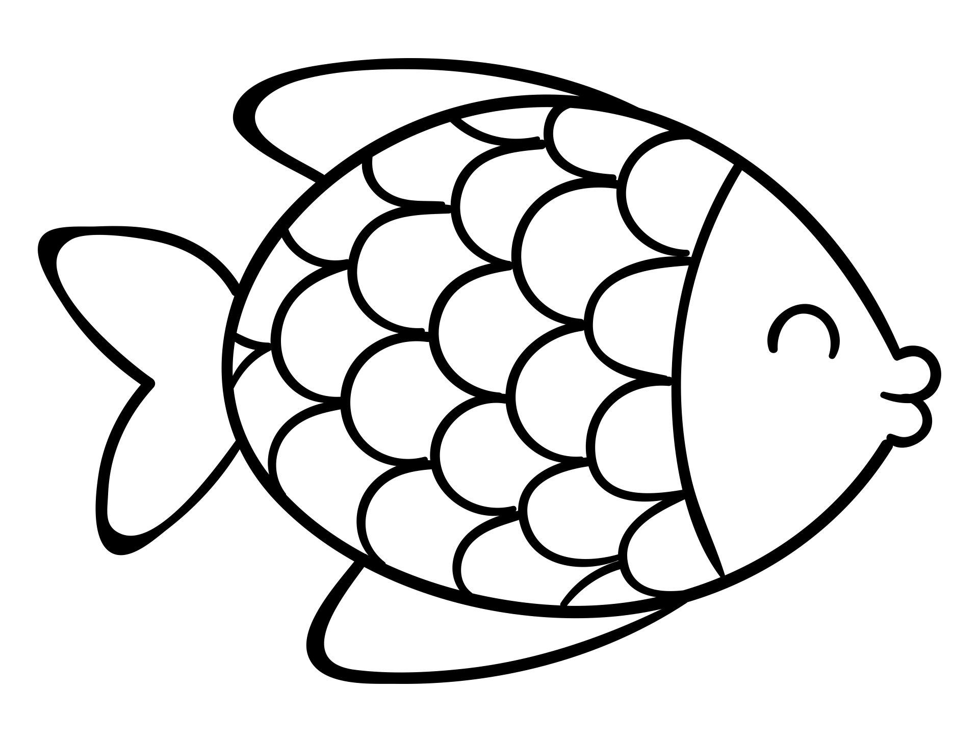 Printable Rainbow Fish Template Fish Template Rainbow Fish Template Rainbow Fish