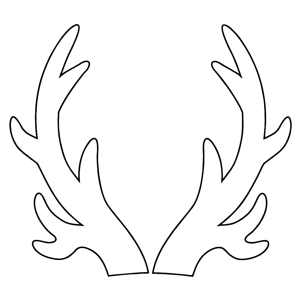 Reindeer Antler Template Printable Free