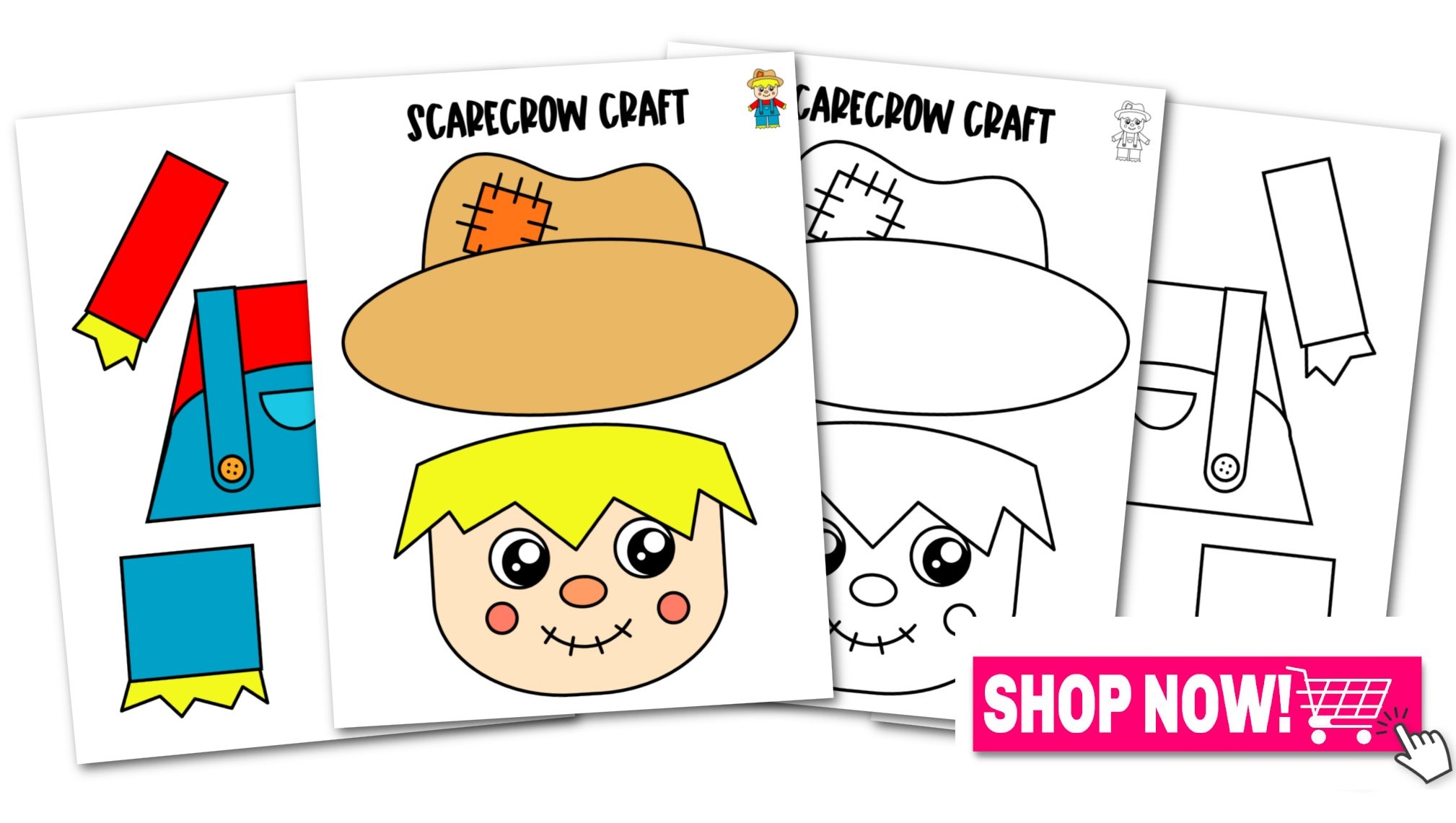 Printable Scarecrow Body Template